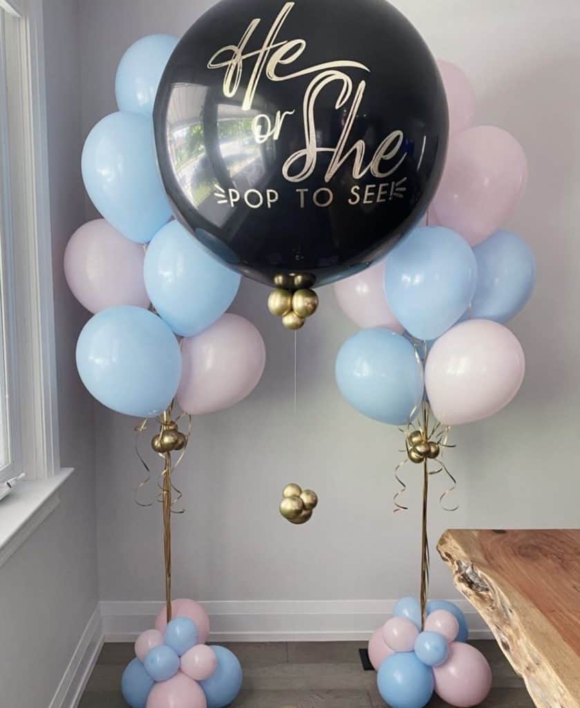 Adorable Ideas for a Unique Gender Reveal Party - balloons