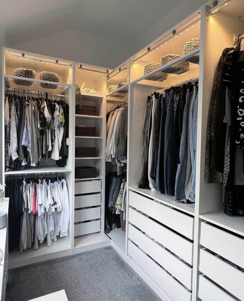 How to Make an Instagrammable Closet - shelves