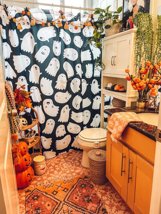 14 Shower Curtains For Halloween Which Are Perfect Match To Your Halloween Decor