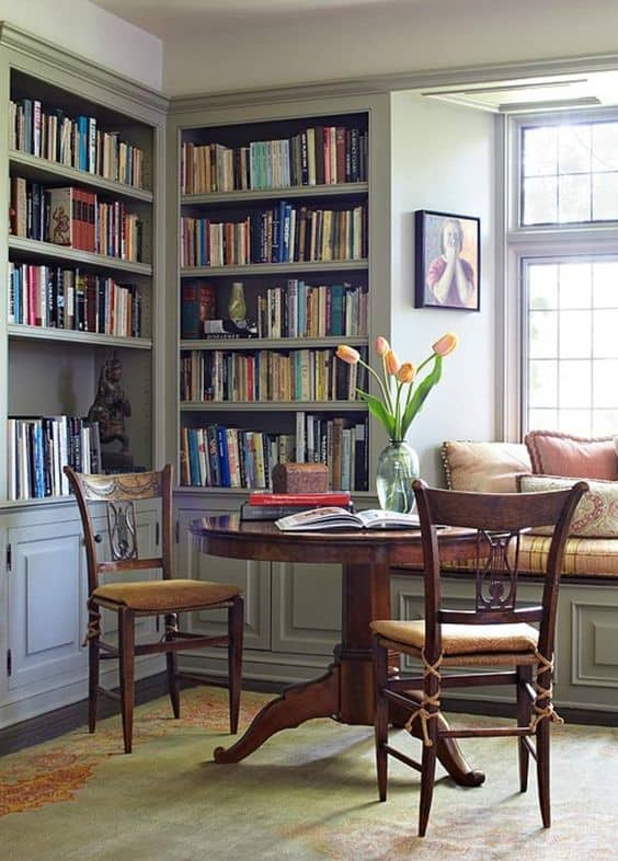 How to Create a Modern Home Library in 10 Easy Ways - the right shelves image