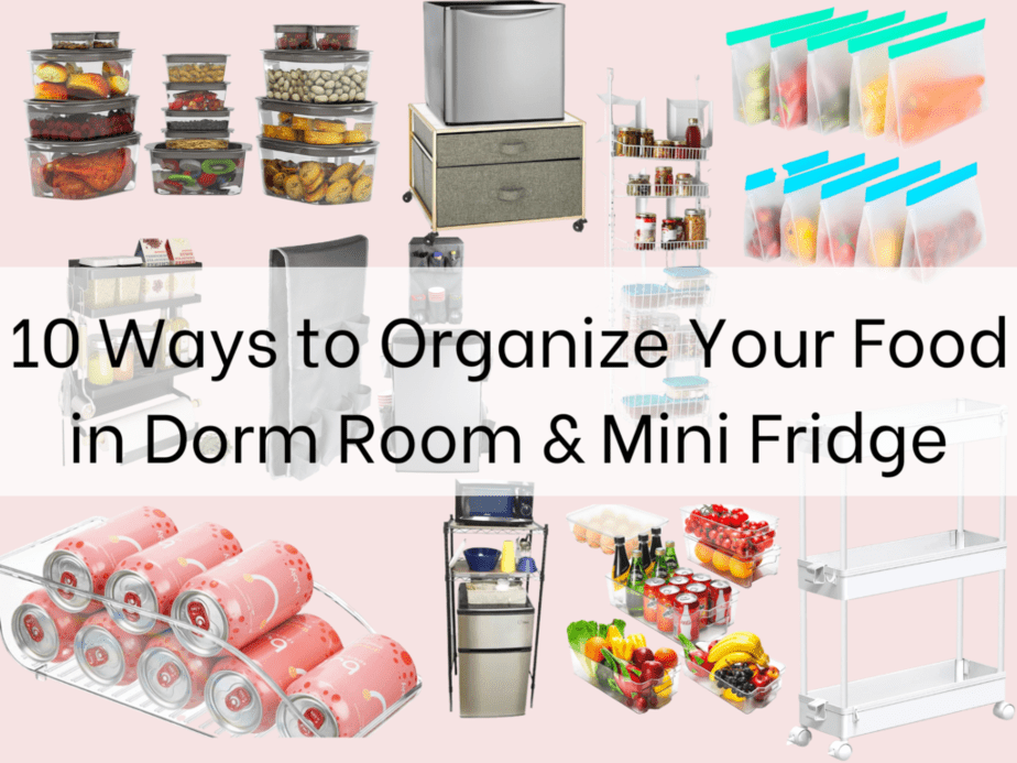 10 Ways to Organize Your Food in Dorm Room & Mini Fridge