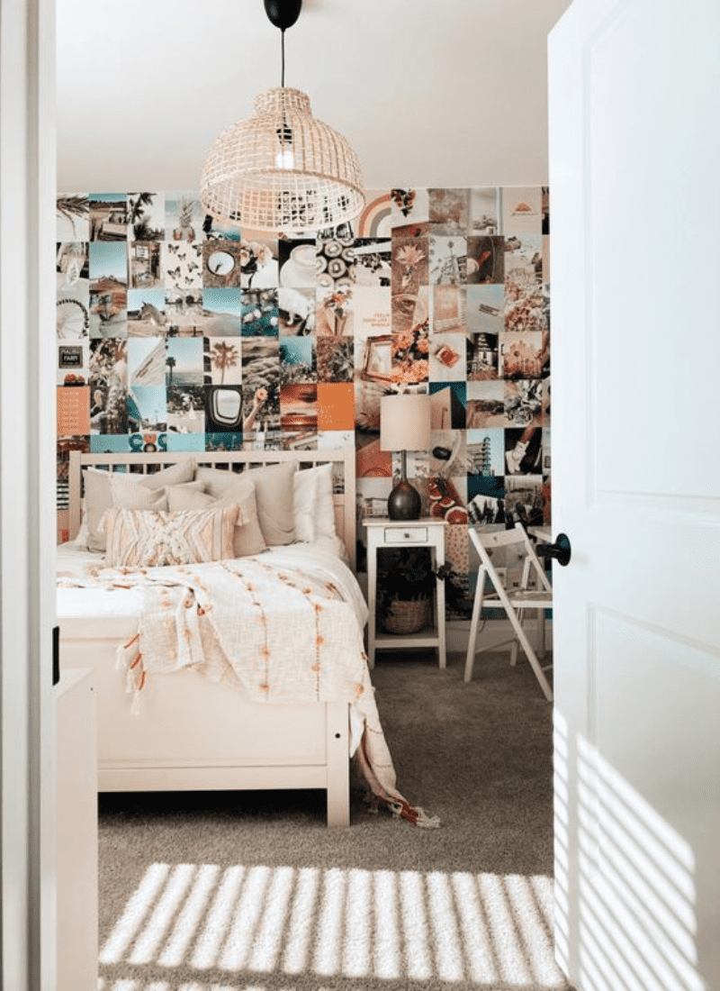 20 Photo Wall Collage Ideas For Every Bedroom + DIY Photo Collages