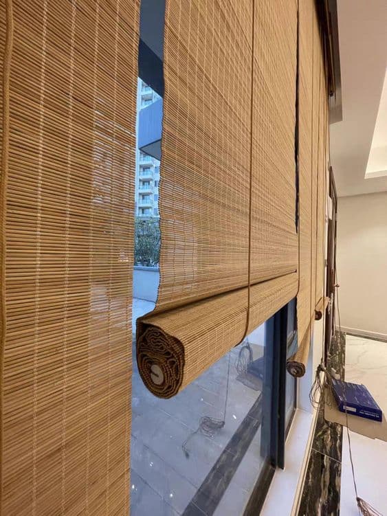 natural bamboo blinds image