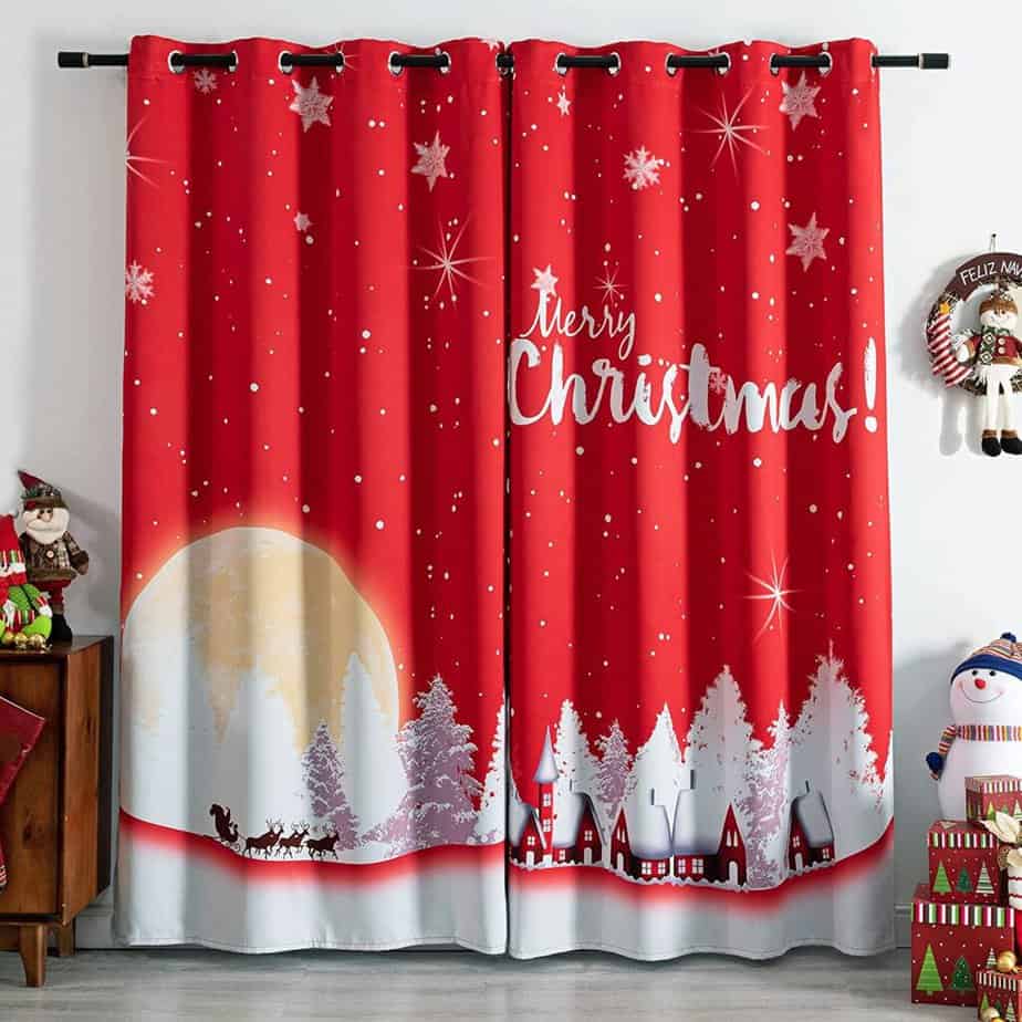 Christmas Curtains to Complete Your Home Decor - blackout curtains