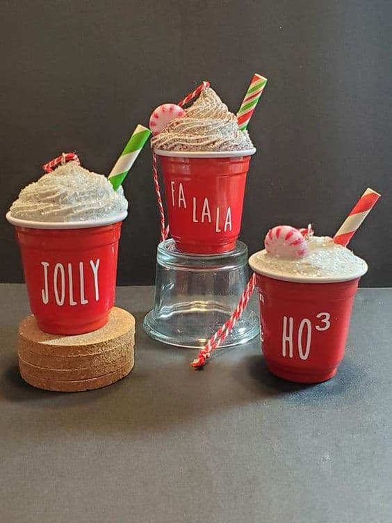 Christmas Tree Ornaments You'd Love to Have This Year - hot chocolate