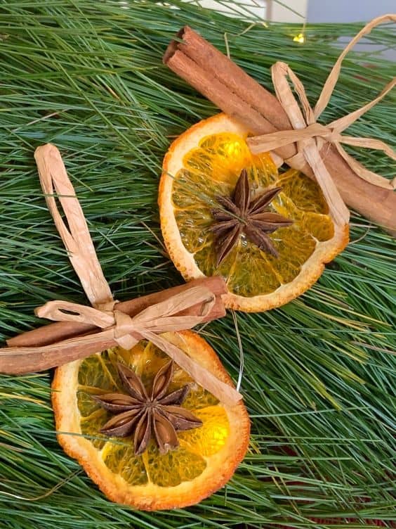 orange slices - Christmas tree ornaments