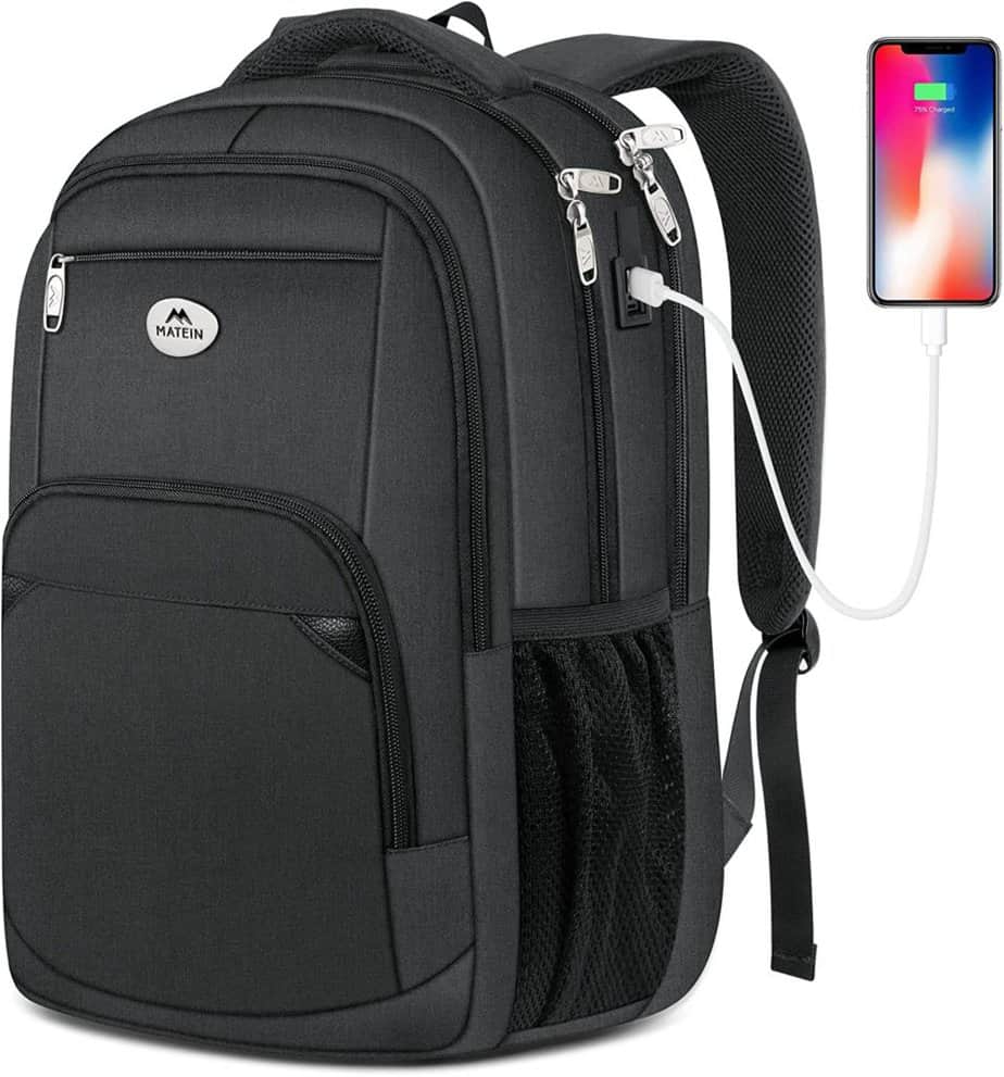 16 Best Budget-Friendly College Bags For Girls - backpack with charger image