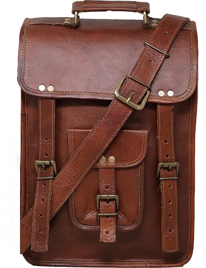 leather messenger bag