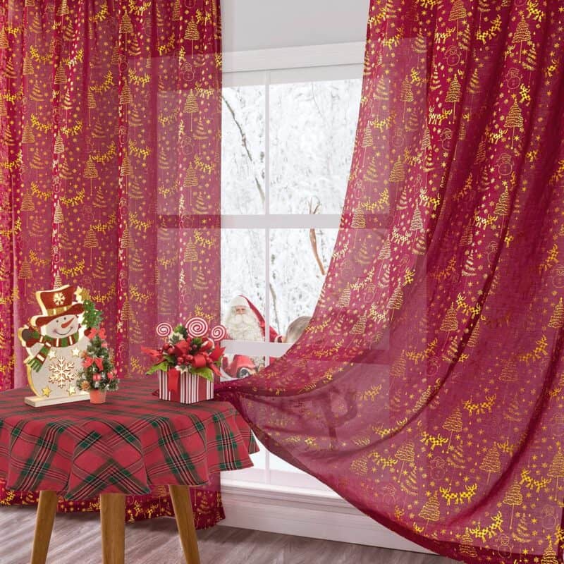 Christmas Curtains to Complete Your Home Decor