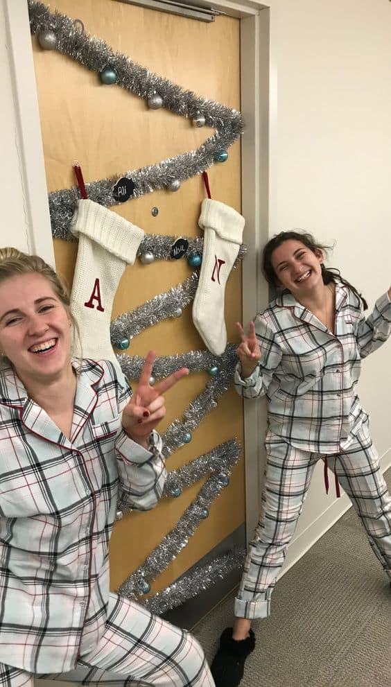 Ideas for Christmas Dorm Door Decor