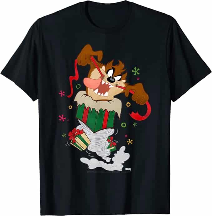20+ Christmas Gifts for a Teenage Daughter's Boyfriend - Christmas Taz T-shirt