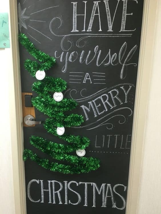 Dorm Door Decor for Christmas