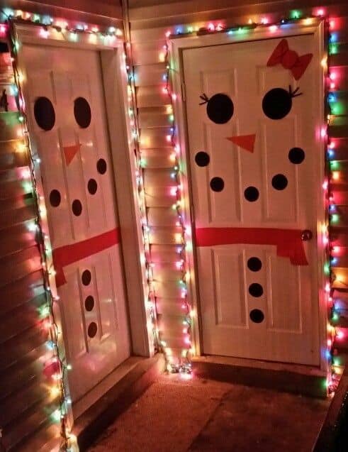 Christmas Lighting for dorm door decor