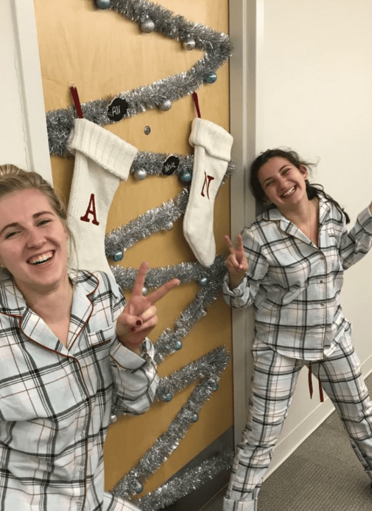 The Best Christmas Dorm Door Decor You'll Want to See