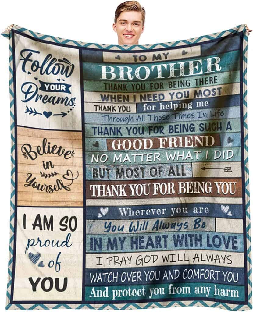 Perfect Gift Ideas for Brother in College From Sister - blanket