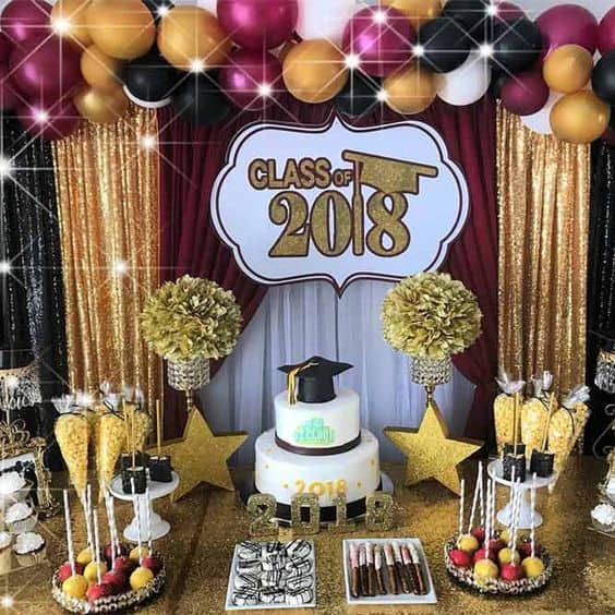 awesome ideas for graduation table candy buffet