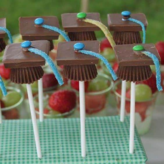 graduation candy chocolate cap for table decor