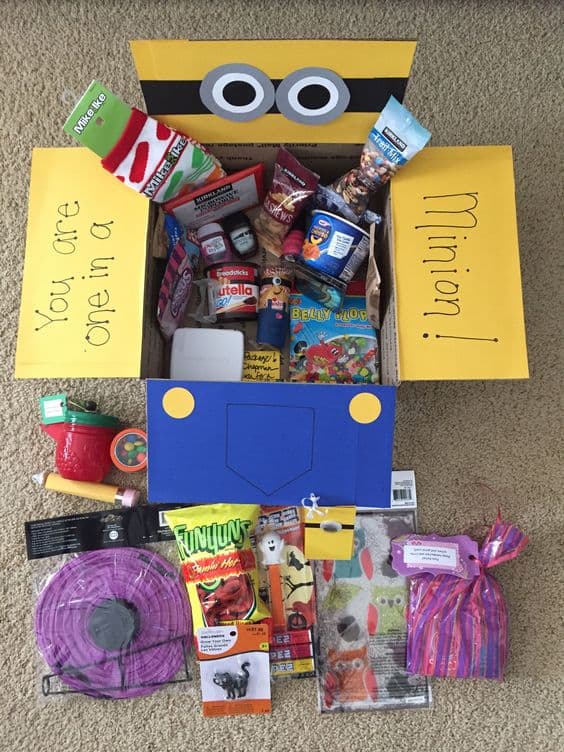 minion care package for graduations college