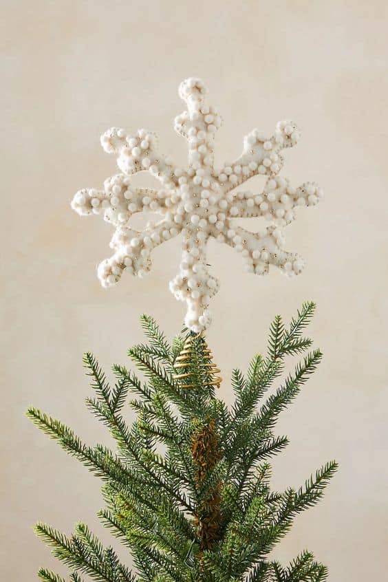 Christmas tree topper - snowflake