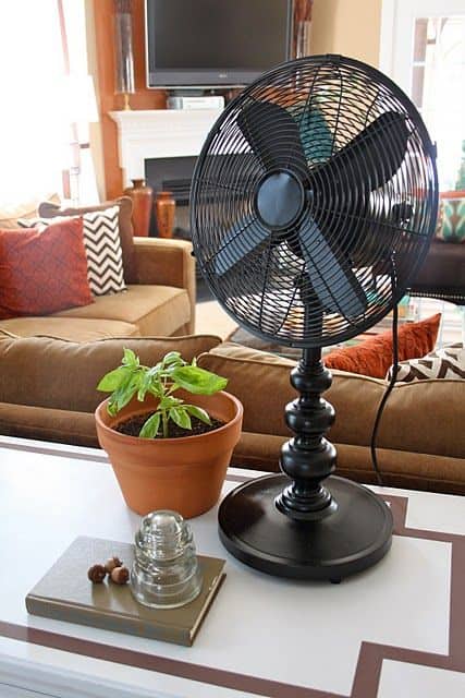 cooling home with a fan