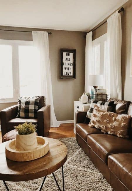 What Color Curtains Go With Grey Walls And Brown Furniture?
