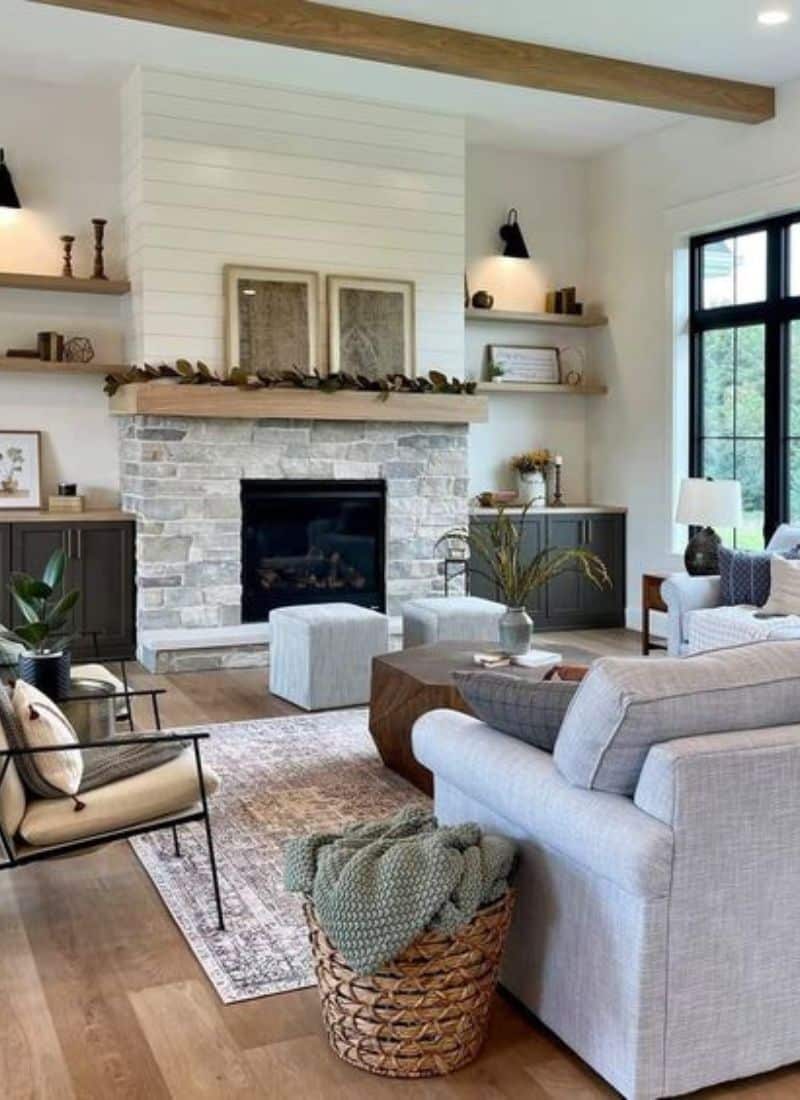 Paint Color Ideas for a Family Room with a Stone Fireplace: Adding Personality and Warmth