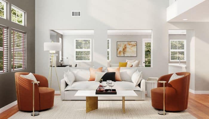 What Color Furniture Complements Orange Wood Floors