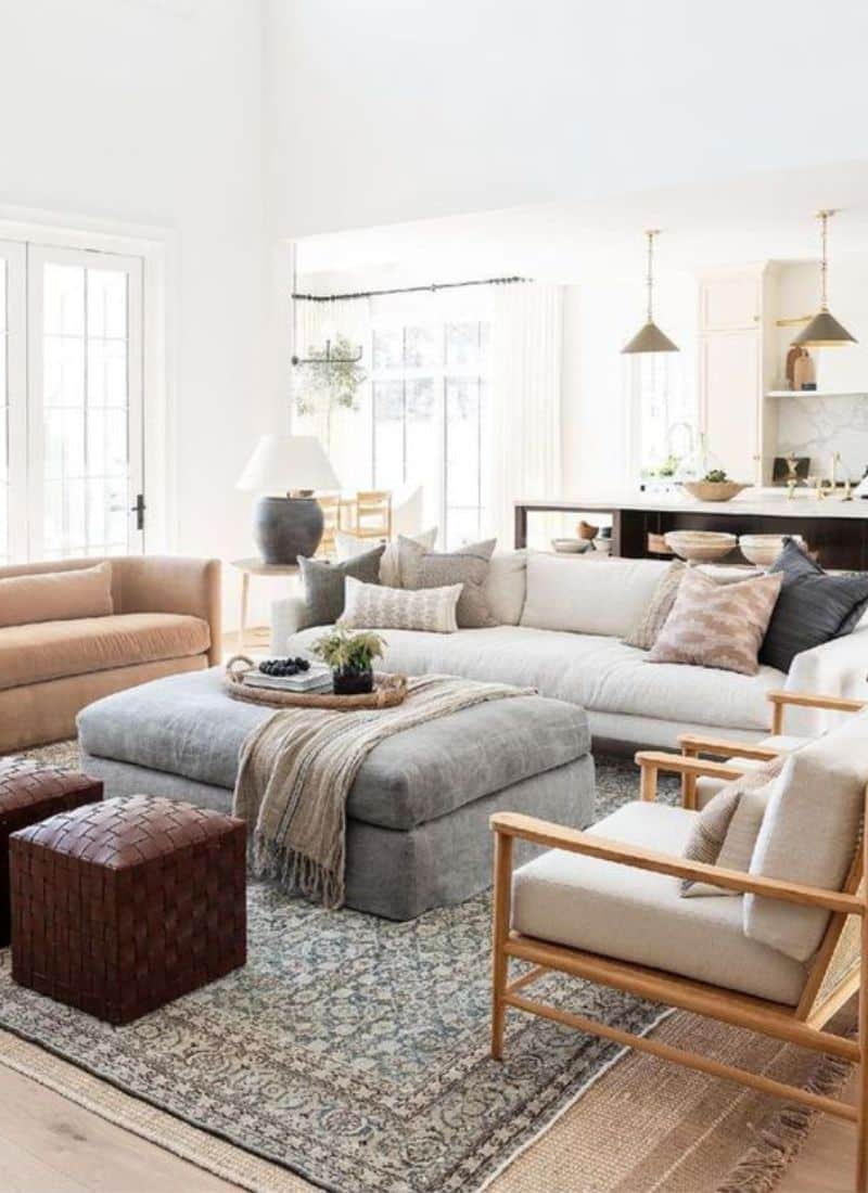 Mismatched Sofa and Loveseat
