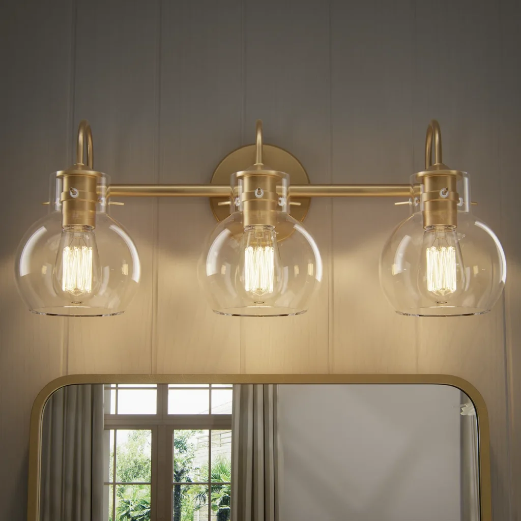 3-Light Bathroom Vanity Light Fixture