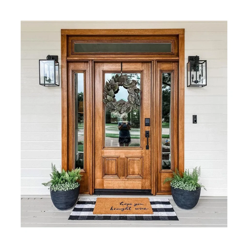 Buffalo check layered doormat set