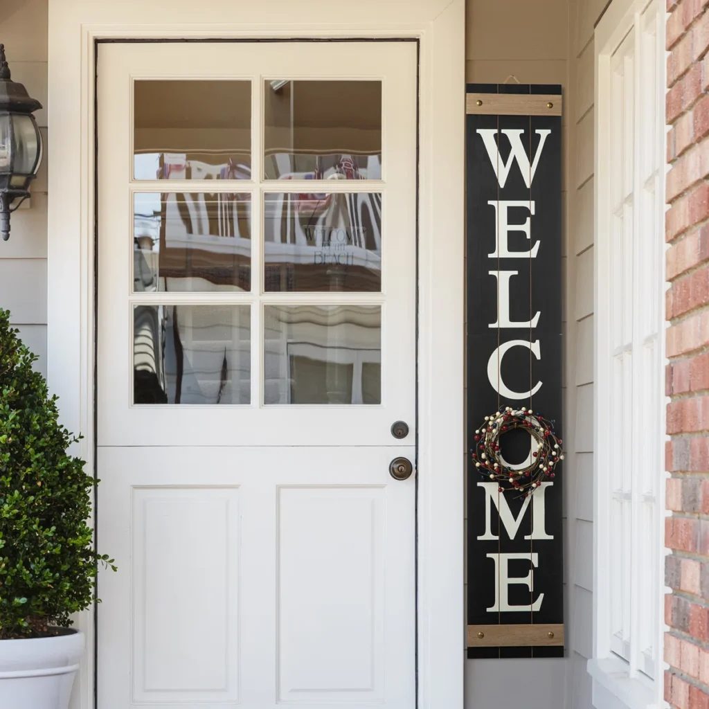 welcome sign for front porch
