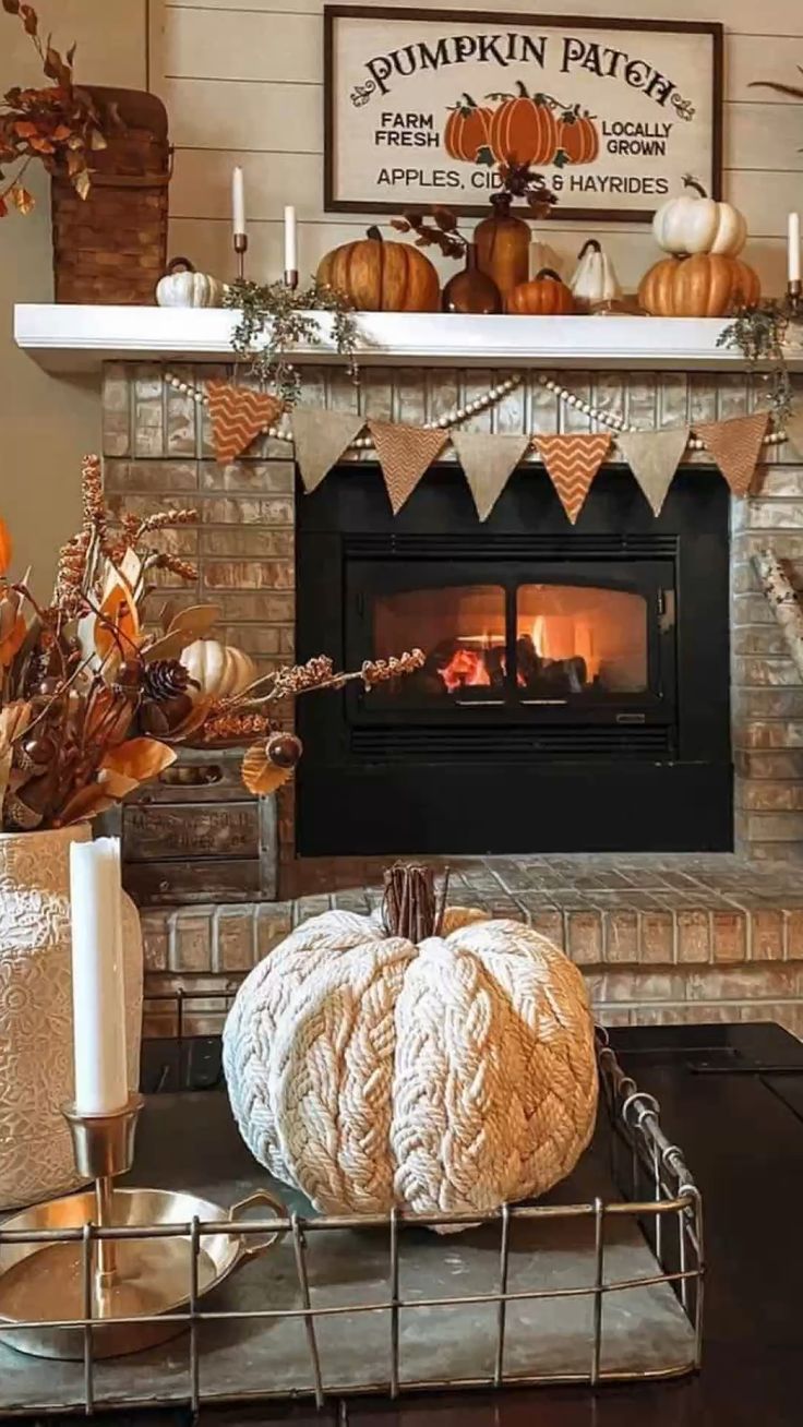 25+ Fall Mantel Decor Ideas 2025: Cozy Up Your Fireplace with Fall Flair