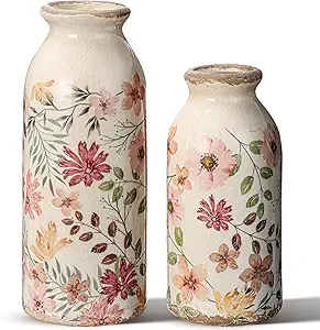 Floral Ceramic Vase