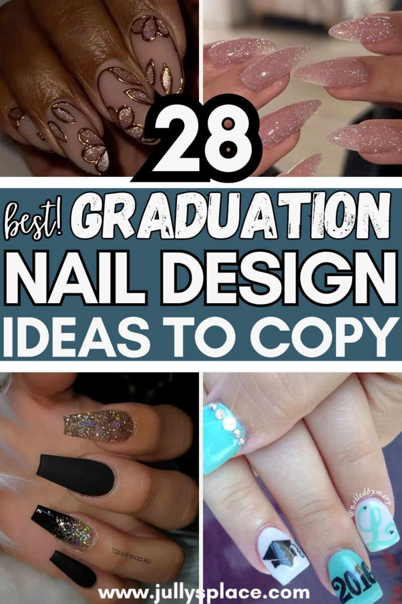 28 Graduation Nail Ideas to Celebrate Your Big Day
