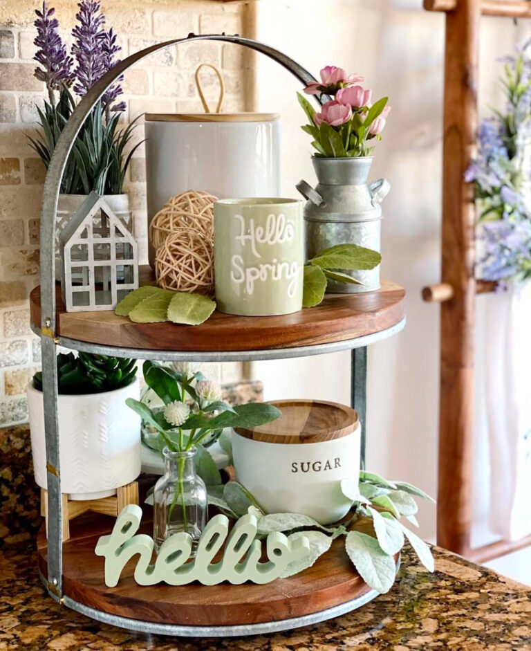 Tricky Tray Spring 23 Spring Tiered Tray Ideas: Fresh and Fun Decor Tips