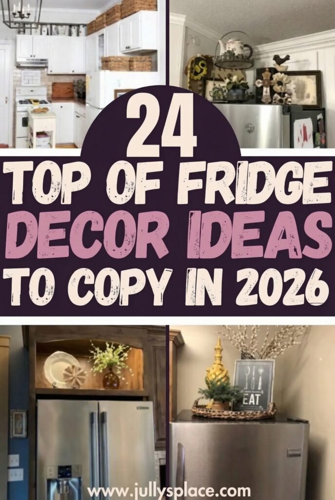 above fridge decorating ideas