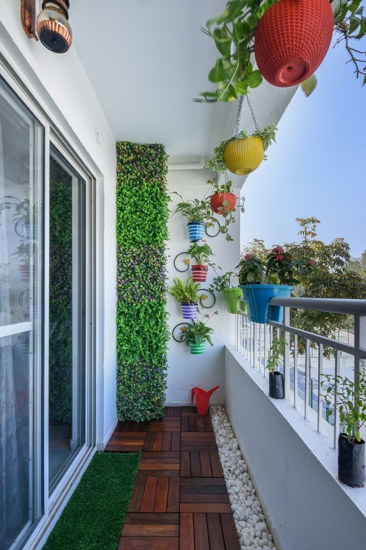 View of How to Create a Vertical Garden for Apartment Balcony (23 Ideas)