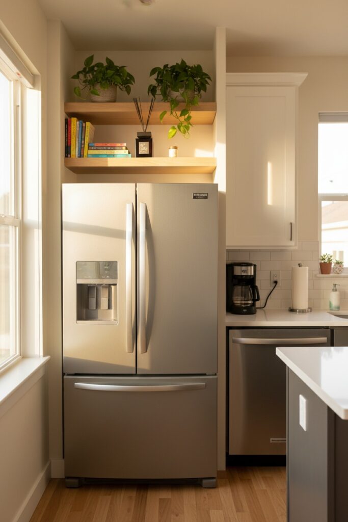 top of fridge decor ideas