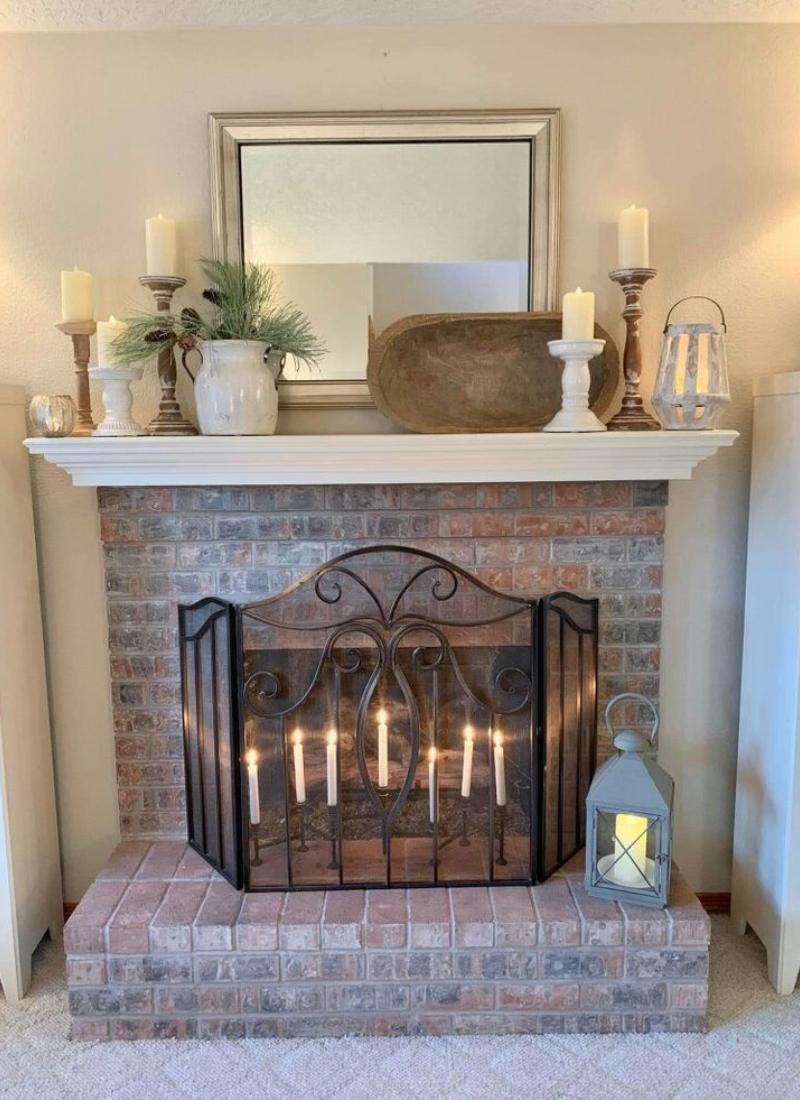 25 Unique Ideas for Decorating an Empty Fireplace