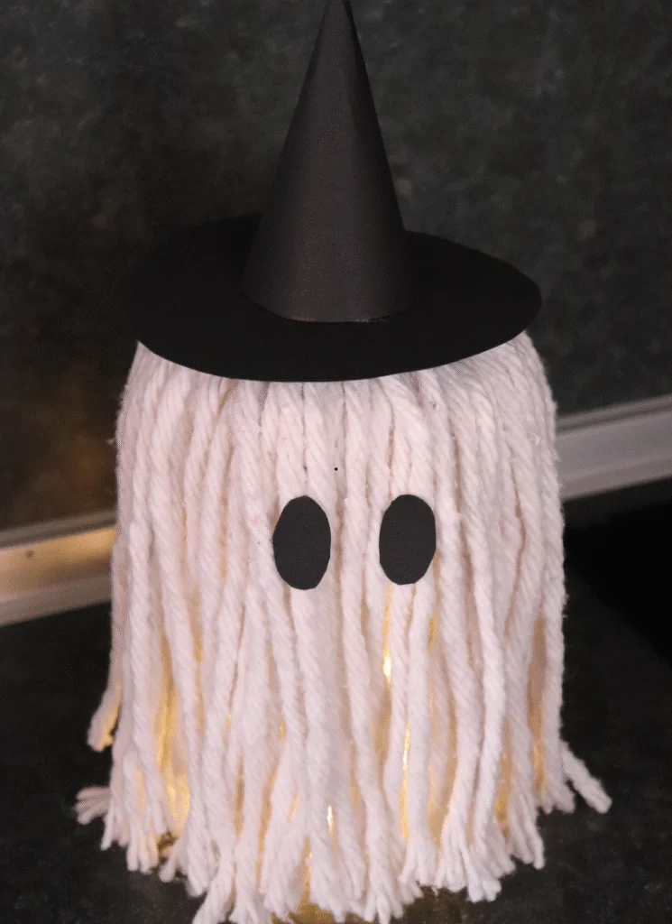 DIY Halloween Craft: Glowing Mop-Ghost