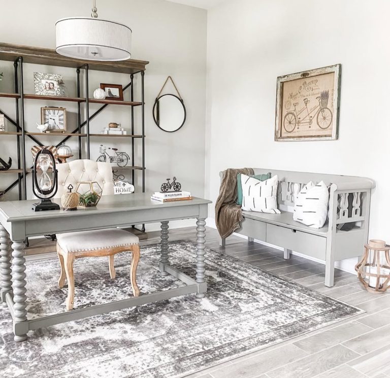 23 Farmhouse Home Office Ideas for Work-From-Home Life