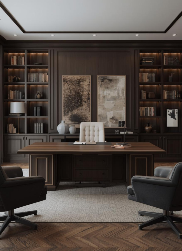 Masculine Office Decor