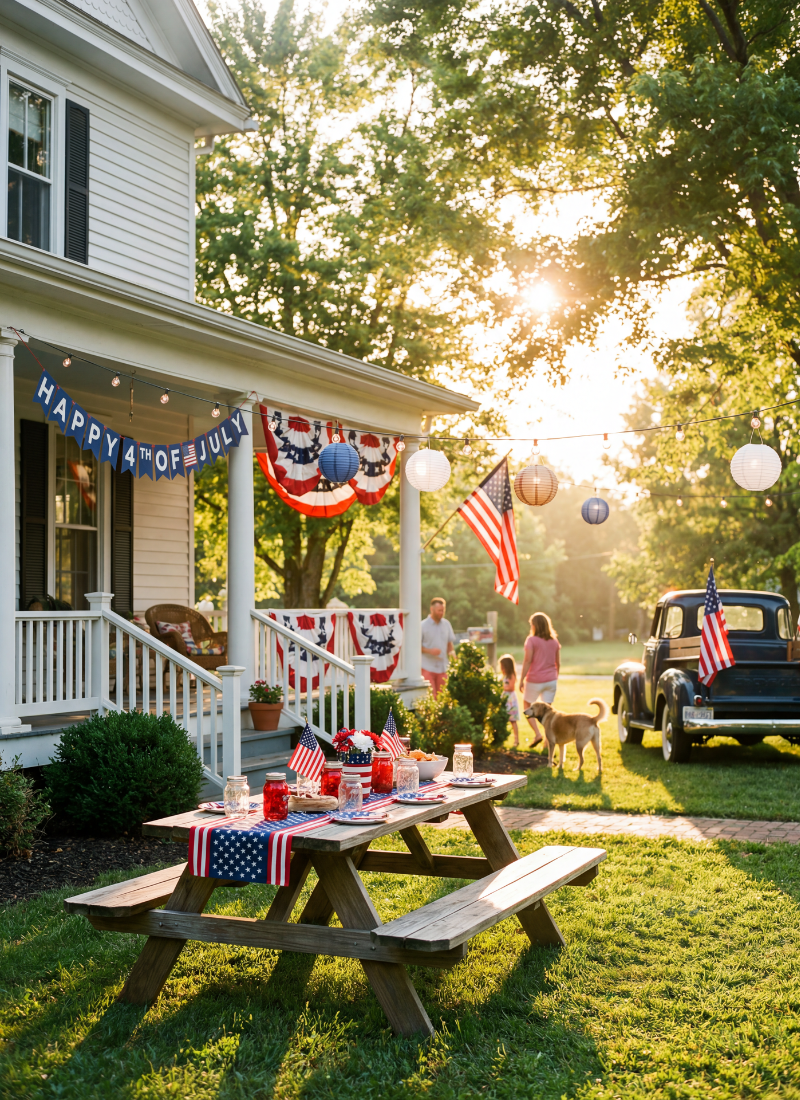 fourth of july outdoor decorations