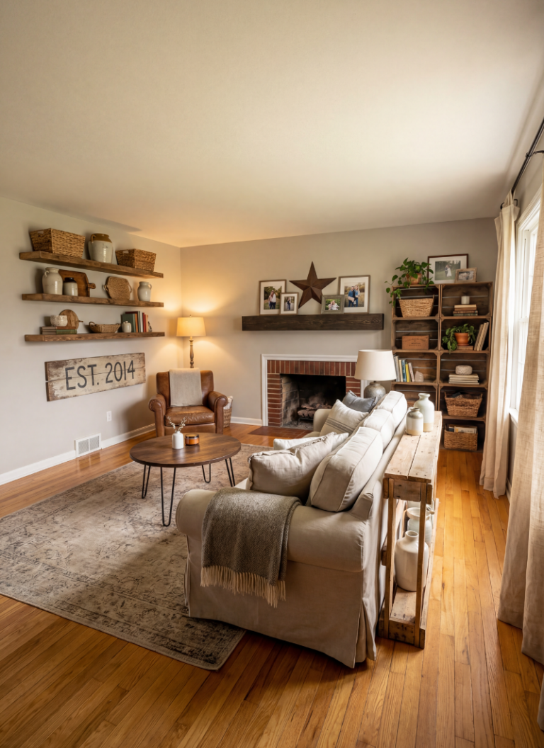 DIY Farmhouse Living Room Decor Ideas