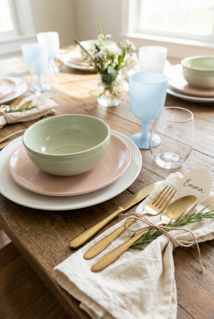 how to decorate Easter Table