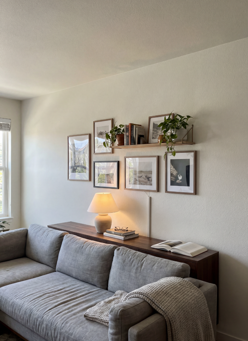 How To Decorate A Long Wall In Living Room