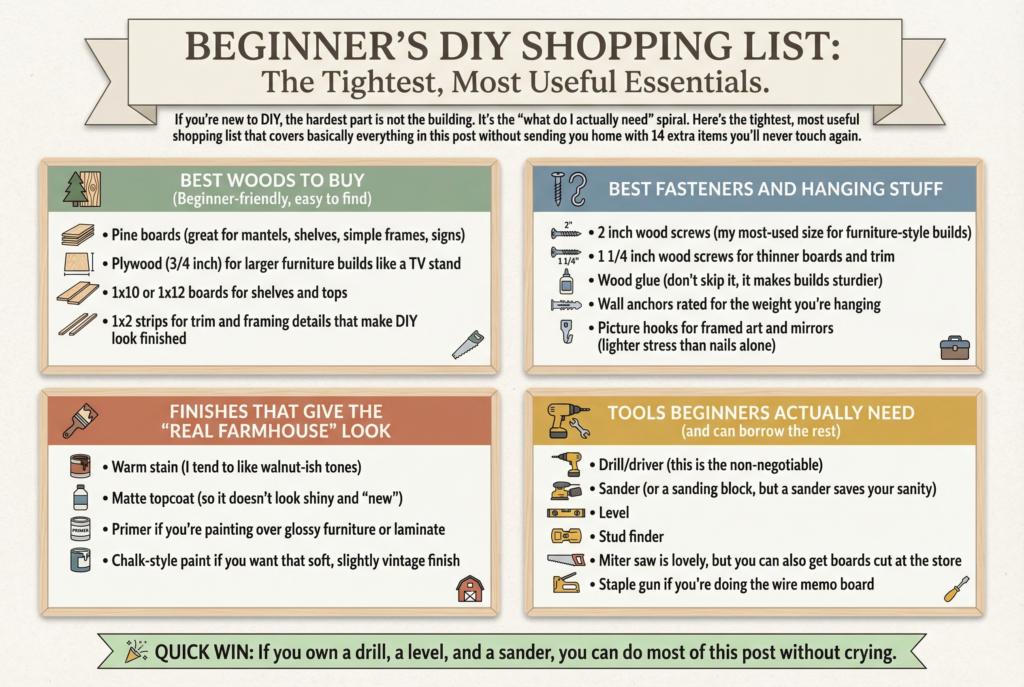 diy farmhouse living room decor