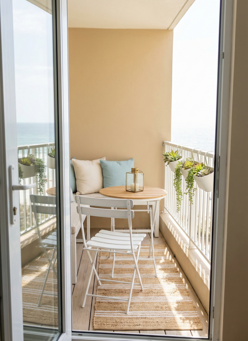 how to decorate a small balcony