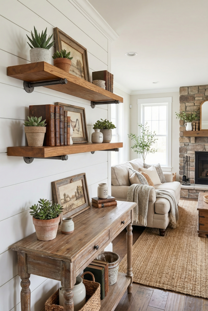 diy farmhouse decor for living room