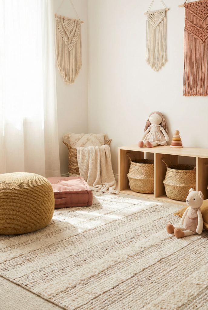 Contained play corner that keeps kids room decor ideas tidy